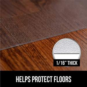 Tapete para Silla de Escritorio PET, Sin Púas, Desliza Fácilmente las Sillas con Ruedas, Resistente, Tapetes Súper Transparentes 36x48 - Product Image 3