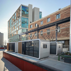 Nueva Cápsula de acero prefabricada de lujo portátil desmontable de 20 pies y 40 pies cabina casa apartamento USO DE Hotel al aire libre instalación rápida - Product Image 1