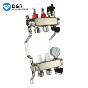 床暖房システム2/3 /4/5/6ステンレス鋼配管マニホールド真鍮水マニホールドカスタマイズ - Product Image 5