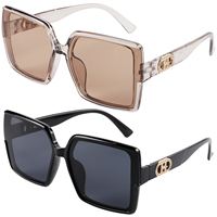 Lunettes de soleil unisexes classiques tendance transfrontalière Europe-États-Unis, verres PC, protection UV400, forme concave, effet photochromique