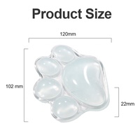 Tapis de souris ergonomique imperméable peau douce abattage PC Gel Silicone tapis de souris Transparent avec repose-poignet pour PC portable accessoires