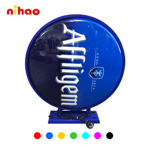 NIHAO Custom Round Waterproof LED Light Box <strong>Sign</strong> for Mall &amp; Companies Advertising Acrylic+Aluminum Outdoor Logo Display - Product Image 1