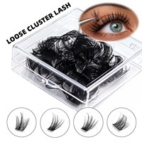 Kit de cils en grappe DIY en gros, extensions de cils, grappes de cils, logo personnalisé, cils en grappe