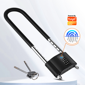 Lucchetto Intelligente per Bicicletta in Acciaio Inox <span class=keywords><strong>con</strong></span> App Tuya, Serratura <span class=keywords><strong>con</strong></span> Impronta Digitale per Auto e <span class=keywords><strong>Moto</strong></span> - Product Image 1
