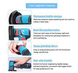 Mini amoladora industrial inalámbrica sin escobillas <span class=keywords><strong>de</strong></span> 12V, cortador <span class=keywords><strong>de</strong></span> ángulo <span class=keywords><strong>de</strong></span> grado DIY, máquina pulidora, herramienta eléctrica <span class=keywords><strong>de</strong></span> corte <span class=keywords><strong>de</strong></span> diamante, interruptor deslizante - Product Image 5
