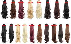 Extensiones de Cabello sintético postizas con cordón, cola de caballo recta, venta al por mayor, novedad - Product Image 6