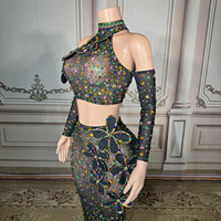 Novance Y5623 Boutique de vêtements pour femmes, présentoir de vente au détail, ensemble deux pièces pour femmes, été, avec diamants, robes de soirée, midi, luxe