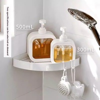 Bouteilles carrées en plastique blanc noir 300ml 500ml pour Lotion Gel douche vaisselle liquide détergent à lessive pompe à eau distribution