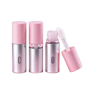 หลอดลิปกลอสอะลูมิเนียมแบบกำหนดเอง ขนาด 6.6 มล. สีเงินด้าน ขวดเปล่า ฝาเกลียว แปรงขนาดใหญ่สำหรับลิปสติก - Product Image 6