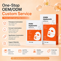 Masque Hydrogel 5 PDRN Acide Hyaluronique Centella Saumon : Hydratation Intense, Raffermissant 181%, Élastifiant, Apaise les Rougeurs, Tous Types de Peau