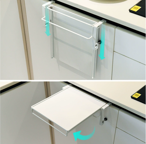 Estante de <span class=keywords><strong>encimera</strong></span> de Metal plegable portátil, puerta de armario retráctil de <span class=keywords><strong>cocina</strong></span>, tablero de mesa, Partición de mostrador <span class=keywords><strong>auxiliar</strong></span> extendida - Product Image 4