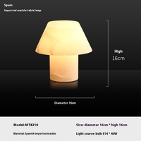 Moderne nordique Simple romantique chaud importé espagnol albâtre luxe bureau lampe de chevet E26 Base alimentation électrique