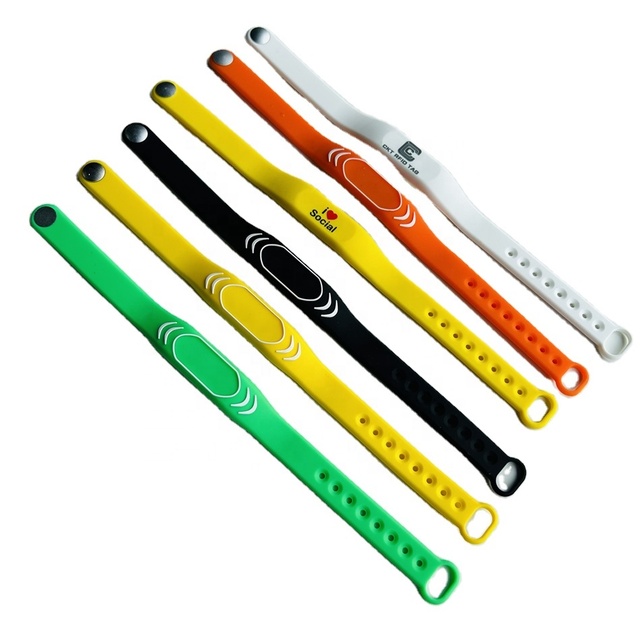 CKT Adjustable Silicone 13.56MHz RFID Wristband 213 Festival Party Concert NFC Bracelet for Event