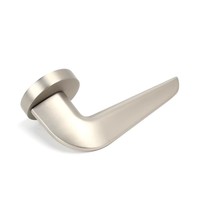 Poignée de porte fendue en alliage de zinc argenté de haute qualité pour porte en bois, ensemble de serrures de chambre, accessoires de quincaillerie – Vente en gros