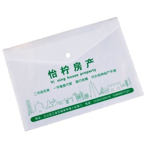 Carpeta Transparente con Diseño <span class=keywords><strong>Diagonal</strong></span>, Bolsa Impermeable para Documentos, Botón de Presión de Plástico para Protección de Documentos a Prueba de Agua - Product Image 3