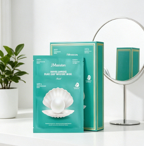 มาส์กหน้า JMSOLUTION Premium Marine Pearl Whitening Mask ของแท้จากเกาหลี 5 ชิ้น ช่วยให้ผิวกระจ่างใสและชุ่มชื้น - Product Image 1