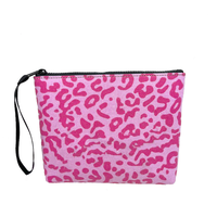 Sac à main de plongée en toile rose à imprimé léopard pour femme de marque célèbre Sac à main bleu à imprimé léopard pour l'automne et l'hiver