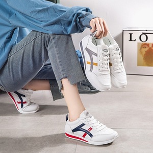Scarpe Sportive Casual da Donna <span class=keywords><strong>Forrest</strong></span> <span class=keywords><strong>Gump</strong></span>, Bianche, Traspiranti, Leggere, Antiscivolo, con Lacci, Tomaia in PU, Suola in Plastica, Primavera 2026 - Product Image 4