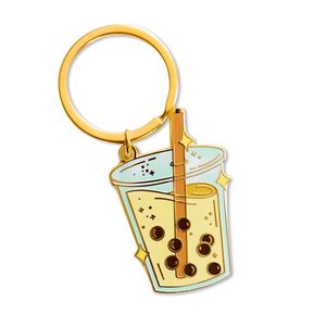 Móc khóa trà sữa trân châu dễ thương, bán buôn, tùy chỉnh, kiểu Kawaii, chất liệu men - Product Image 4