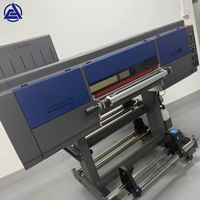 Impresora UV DTF de rollo de 60 cm con 3 cabezales de impresión I1600 I3200, impresora de pegatinas de película de transferencia UV de buen rendimiento con efecto de textura 3D