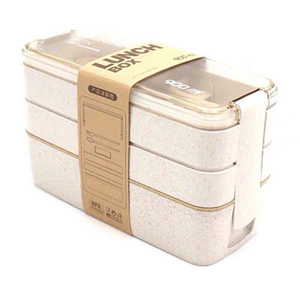 Boîte à lunch portable K770 en matériaux sains, 900 ml, boîte bento à 3 étages, vaisselle pour micro-ondes, récipient de rangement, boîte alimentaire - Product Image 1