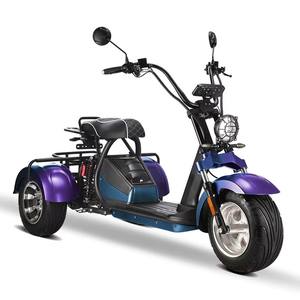 Tricycle à 3 roues Loyal, scooter électrique à double moteur, <span class=keywords><strong>2000w</strong></span>, batterie 60v 20ah, moto électrique, vélo, Citycoco pas cher, 4000w - Product Image 6