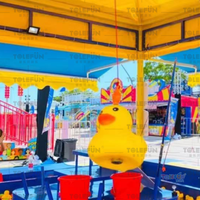 Tolefun Outdoor Fairground Carnaval Jeux Stand Vente En Bois Métal Hook-a-Duck Intérieur PP Canard Pêche Estanque De Pato Juegos De