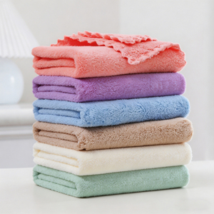 Serviettes de cuisine en microfibre super douces en polaire corail, épaisses et absorbantes, pour le nettoyage et la vaisselle - Product Image 2