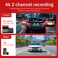 Dashcam 4K+2K Haute Définition Enregistreur de Conduite ADAS GPS Surveillance de Stationnement 24H Capteur G Enregistrement en Boucle Fournisseur OEM ODM
