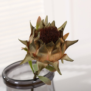 Rama de Protea Artificial Vintage, Protea <span class=keywords><strong>Magnifica</strong></span> Realista para Decoración Floral de Hogar, Bodas, Hoteles, Estilo Nórdico - Product Image 6