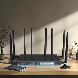 MT7981B ใหม่5G <span class=keywords><strong>Dual</strong></span> <span class=keywords><strong>SIM</strong></span> <span class=keywords><strong>Load</strong></span> <span class=keywords><strong>Balancing</strong></span> 4G/5G WiFi6 2.4G 5.8G เราเตอร์อินเทอร์เน็ตความเร็วสูงพร้อมซิมการ์ด VoIP VPN WEP QoS - Product Image 1