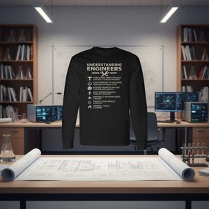 Camiseta de manga larga Understanding Engineers para graduados de STEM, regalo profesional - Product Image 3