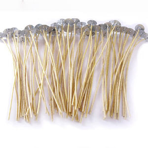 Organische 100 Stück 8 Zoll Kerzendochte mit Geringer Rauchentwicklung, Hanf-Bienenwachs-Kerzendochte, Vorgewachst mit Metalllaschen für die Kerzenherstellung - Product Image 5