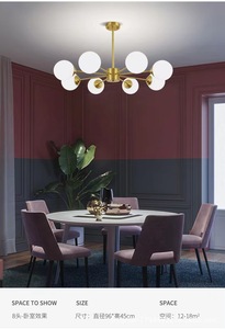 E27 Nordic in ferro ristorante oro <span class=keywords><strong>lampadario</strong></span> di vetro lampada a sfera a Led creativo <span class=keywords><strong>lampadario</strong></span> a sospensione lampada a sospensione - Product Image 5