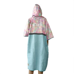 Accappatoio in Microfibra ad Asciugatura Rapida per Nuoto, Poncho Asciugamano con Stampa Sublimatica, 200gsm, Borsa con Cerniera <span class=keywords><strong>Richiudibile</strong></span>, Varie Taglie - Product Image 3