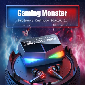 Miroir Tws auriculaire Audifono Gamer écouteurs M28 casques de jeu écouteur Led avec micro faible latence 9D casque stéréo <span class=keywords><strong>sans</strong></span> <span class=keywords><strong>fil</strong></span> - Product Image 2