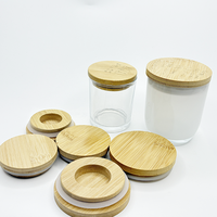 Offre Spéciale – Pot de Rangement Écologique en Bambou avec Anneau en Silicone et Couvercle en Bois, Capacité 100 ml, Anti-Enfant, Résistant aux Produits Chimiques, Anti-Fuite, Personnalisable
