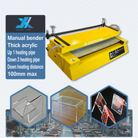 Machine à cintrer l'acrylique JX 125 cm avec support et plaques d'angle, plieuse d'acrylique pour plaques plastiques et panneaux PVC