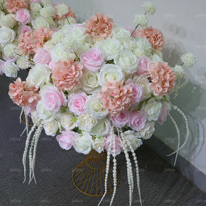 Vente en gros roses blanches artificielles hortensias roses <span class=keywords><strong>frange</strong></span> pour mariage arrangements floraux de vacances pour la Saint-Valentin Thanksgiving - Product Image 3