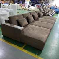 Kino Zimmer Erste Reihe Freizeit Schlafs ofa Maßge schneiderte Größe Wildleder Stoff Komfortable Lounge Chaise Theater Möbel Medien Sofas