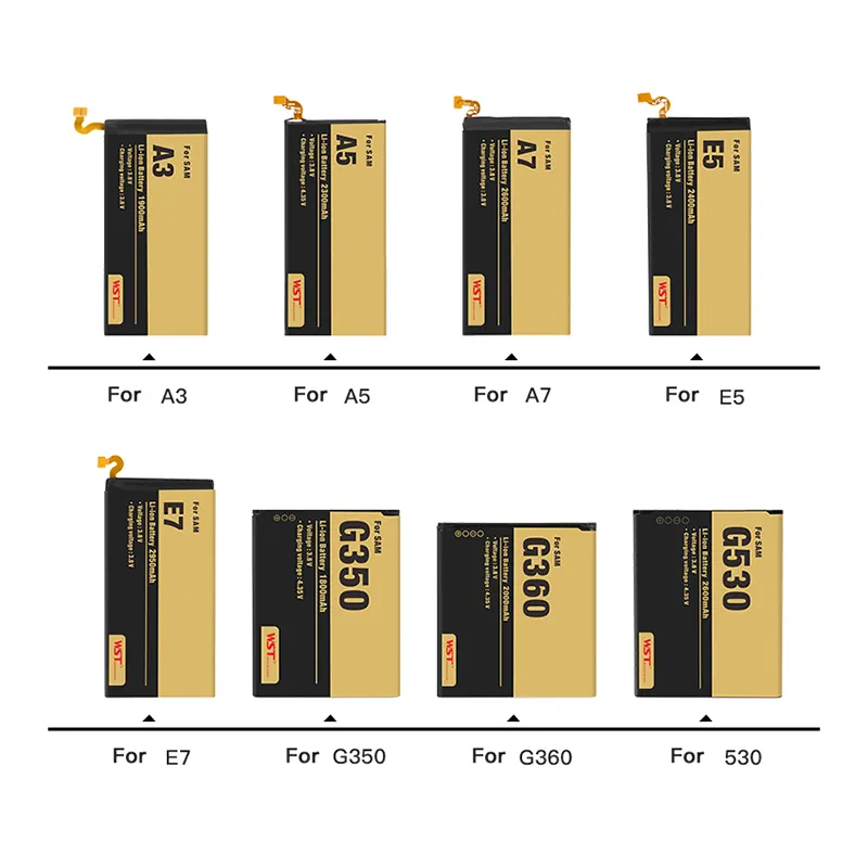 WST 4g mobile phone battery mobile battery manufacture for samsung galaxy j3 battery