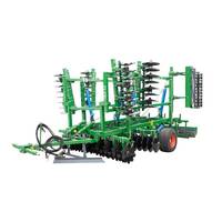 Grada de discos hidráulica plegable grande montada en rodamientos con implementos de tractor-Cultivador combinado para preparación de tierras