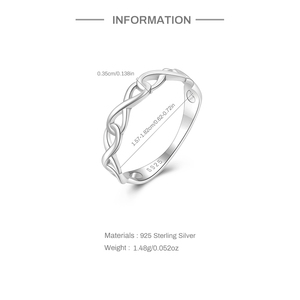 Anillos de Amor Eterno CANNER, Nuevo Diseño, Plata de Ley 925, Número 8, Amor Infinito, Anillo Personalizado para Hombre y Mujer - Product Image 6
