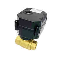 Vanne à boisseau sphérique motorisée électrique proportionnelle RS485 DN8-DN32 en acier inoxydable/laiton/UPVC 12V 24V