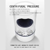 Lampe anti-insectes alimentée par USB pour usage domestique intérieur et extérieur, lumière LED tue-moustiques avec piège à mouches, fonctionnement silencieux