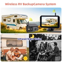 Kit DVR sans fil pour moniteur IPS de 7 pouces 1 min bricolage pour moniteur Vans Trailer RV