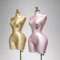 Maniquí de Plástico BBL de Medio Cuerpo para Exhibición de Ropa Europea y Americana, Soporte de Exhibición para Tiendas, Maniquí de Talla Grande para Ropa Interior Femenina
