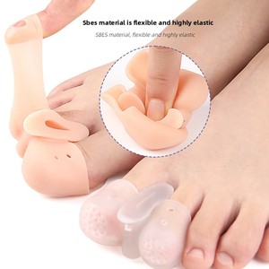 Séparateurs d'orteils en <span class=keywords><strong>silicone</strong></span> souples anti-abrasion, protège-orteils <span class=keywords><strong>pour</strong></span> <span class=keywords><strong>hallux</strong></span> <span class=keywords><strong>valgus</strong></span> et correction des orteils superposés - Product Image 5