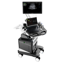 Alat Pemindai USG Doppler Warna Digital DW Model T6-VET/T8-VET dengan Monitor Medis HD 21,5 inci dan Troli, Garansi 3 Tahun