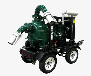 Bomba de Aguas Residuales de Succión Automática de 6'' con Motor para Remolque de Dos Ruedas TP-320/30-TZ Ultra High 40HP para Tratamiento de Aguas Residuales TP- - Product Image 1